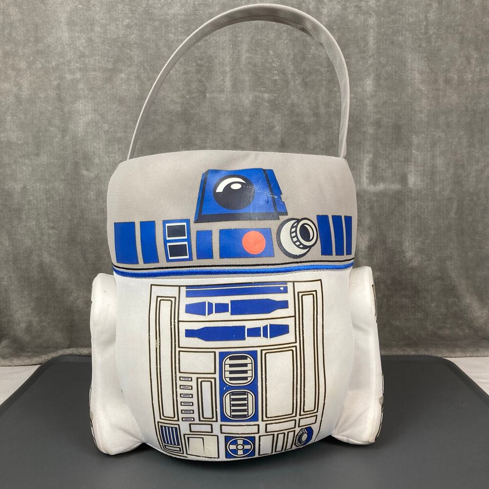 NWT Star Wars R2D2 Jumbo Plush Basket Bucket Decor Halloween Trick Treat Tote